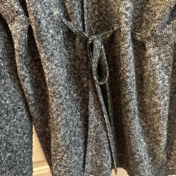 Motherhood Maternity Gray Long Belted Sweater - Picture 3 of 4